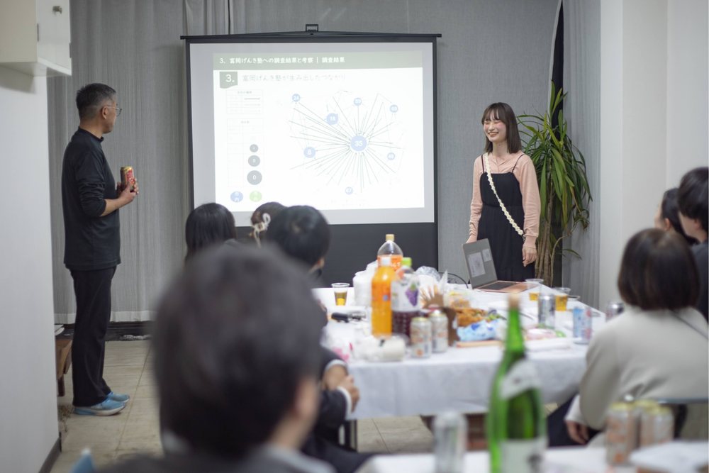 卒業式で発表する